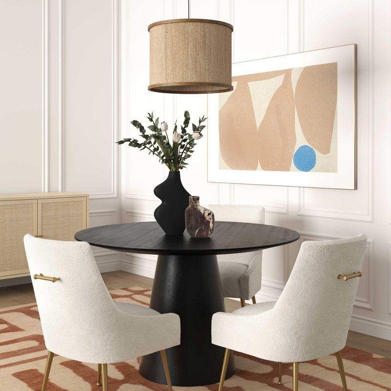 Beatrix 19'' H Velvet Upholstered Metal Parsons Chair