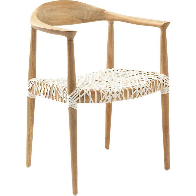 Kazbah Leather Dining Arm Chair