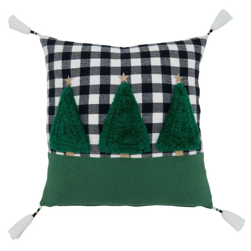 Merry Martinique Plaid Cotton Blend Pillow Cover