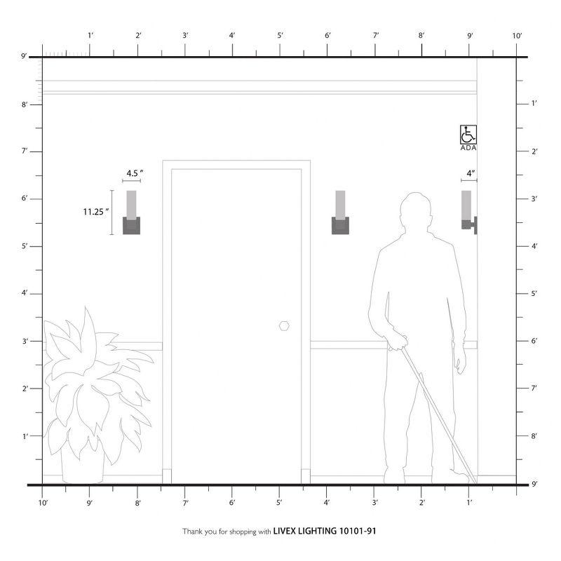 Livex Lighting Aero 1 - Light Sconce in  Brushed Nickel