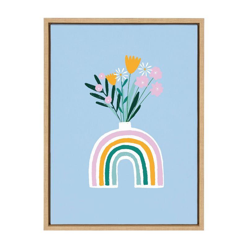 Kate and Laurel " Happy Flowers " by Duchess Plum (Aislinn Simmonds) Painting Print