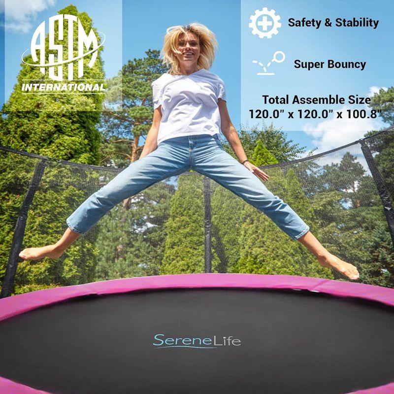 SereneLife 120" Round Backyard Trampoline