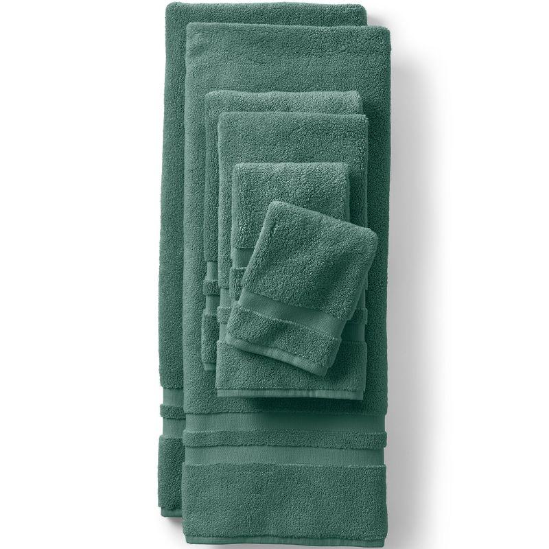 Evergreen Plush Cotton Bath Towel with Dobby Weave