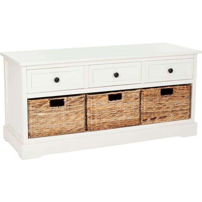 Adayla Solid Wood Drawers Storage Bench