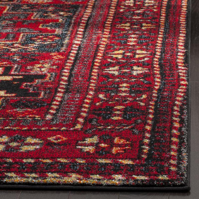 Vintage Hamadan VTH213 Power Loomed Indoor Area Rug - Red/Multi - 6'7"x9' - Safavieh