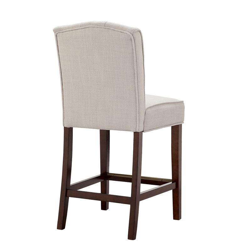 Khloe Tufted Counter Height Barstool Tan - Madison Park