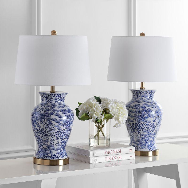 Alona Table Lamp (Set of 2) - Blue/White - Safavieh.