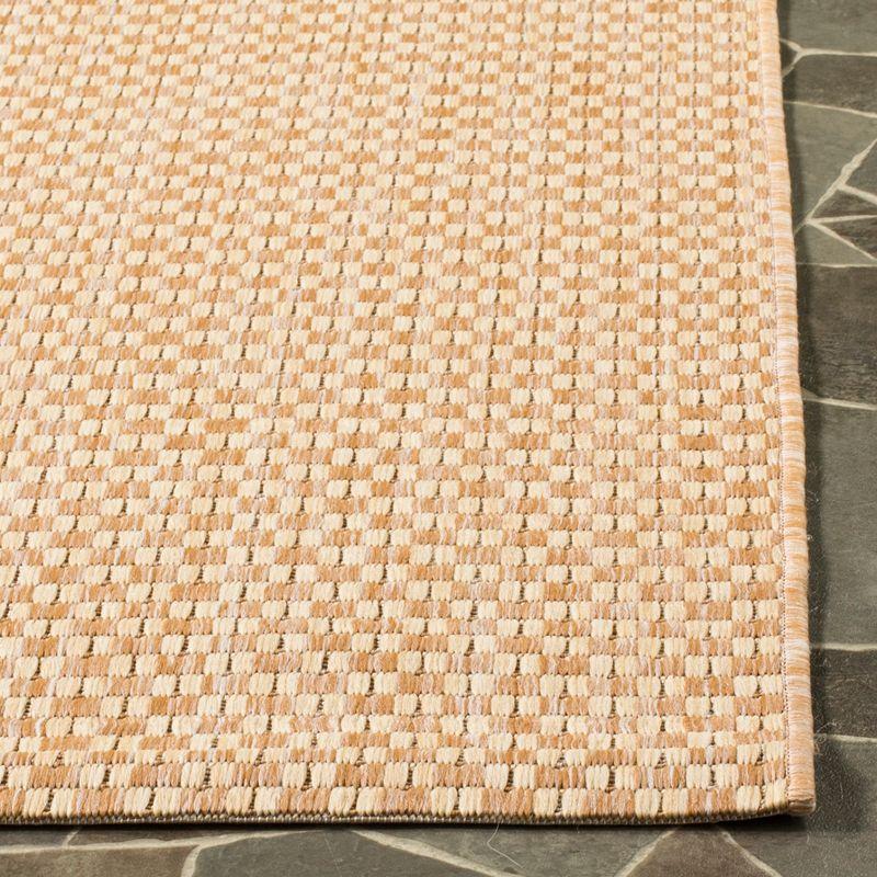 Courtyard CY8653 Power Loomed Indoor and Outdoor Area Rug - Natural/Cream - 6'7"x6'7" - Safavieh