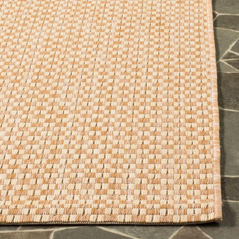 Natural Cream Square Synthetic Outdoor Area Rug