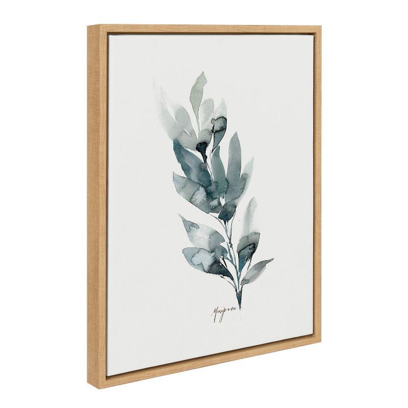 18" x 24" Sylvie Wild Mariposa by Sara Berrenson Framed Wall Canvas Natural - Kate & Laurel All Things Decor