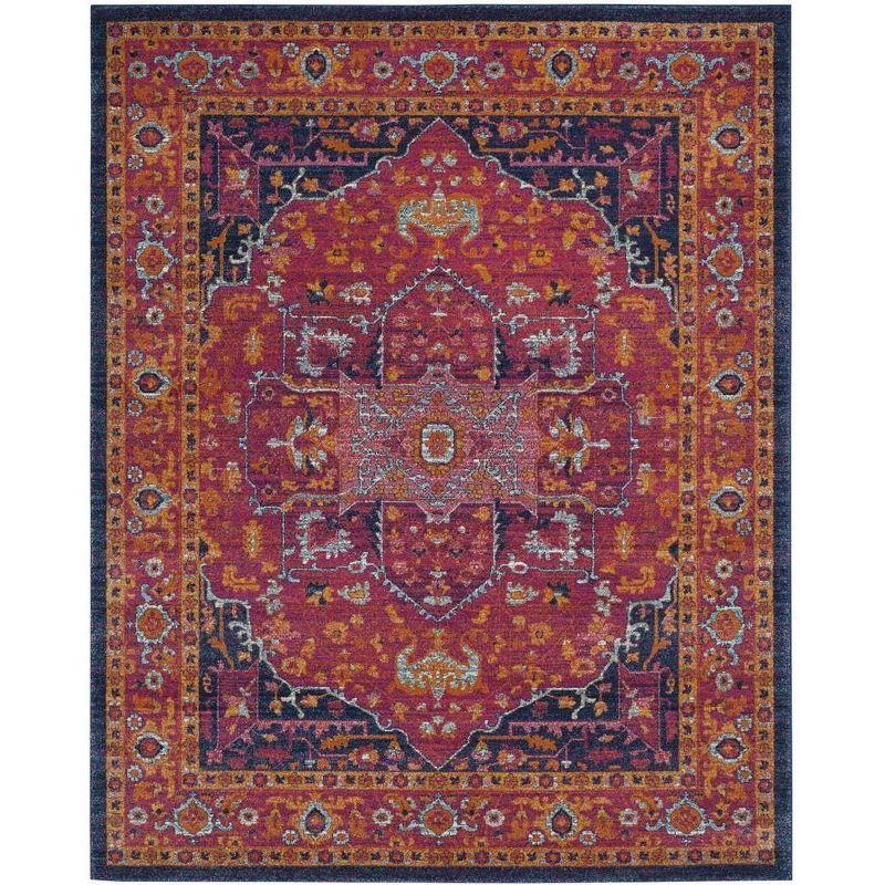 Evoke EVK275 Power Loomed Indoor Area Rug - Fuchsia/Orange - 8'x10' - Safavieh