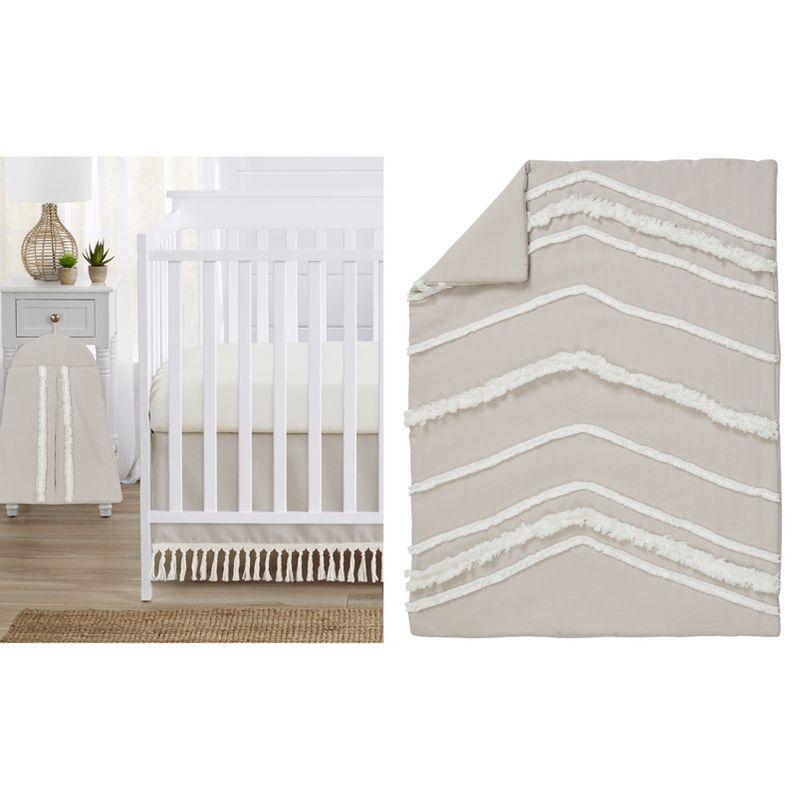 Sweet Jojo Designs Boho Fringe 4 Piece Crib Bedding Set