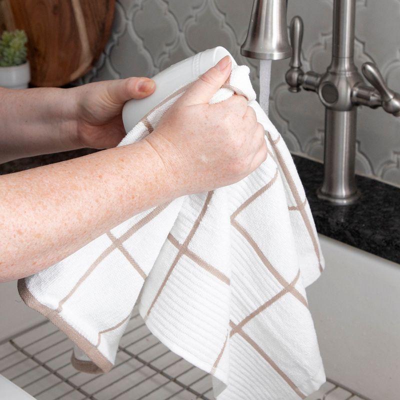 T-fal Solid and Check Dish Cloth