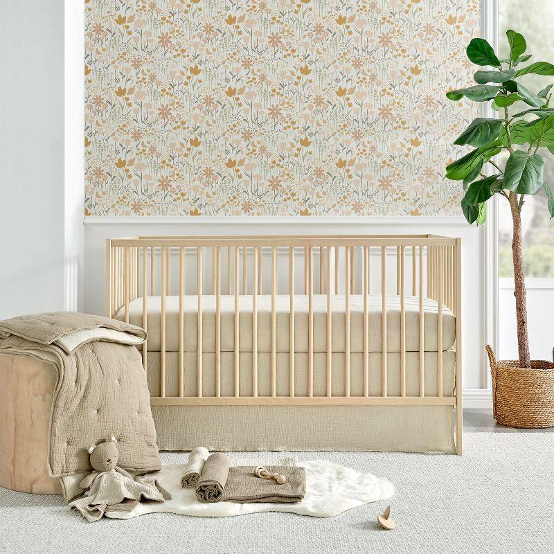 Cloud Muslin Dust Ruffle Beige - Levtex Baby