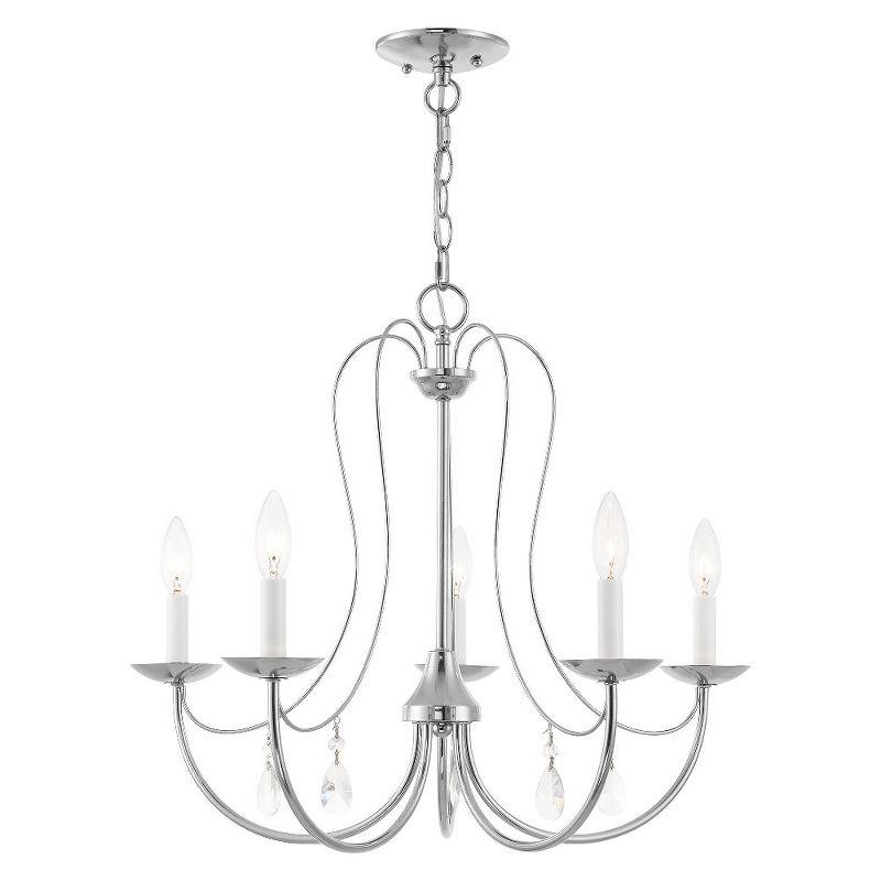 Livex Lighting Mirabella 5 - Light Chandelier in  Polished Chrome