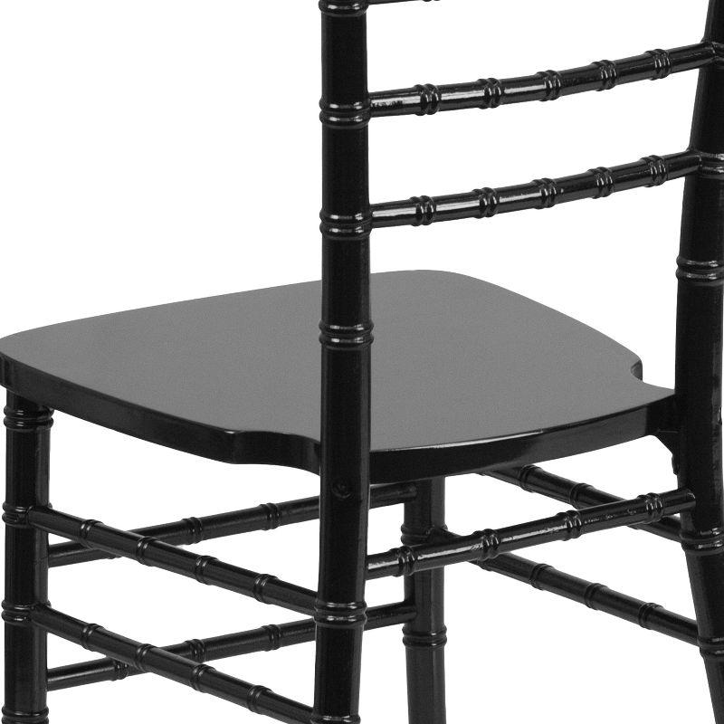 Black Wood Armless Chiavari Dining Chair