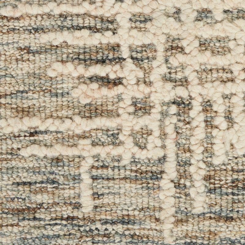 Nourison Vail Rustic Texture Indoor Area Rug Ivory/Multi 7'9" x 9'9"