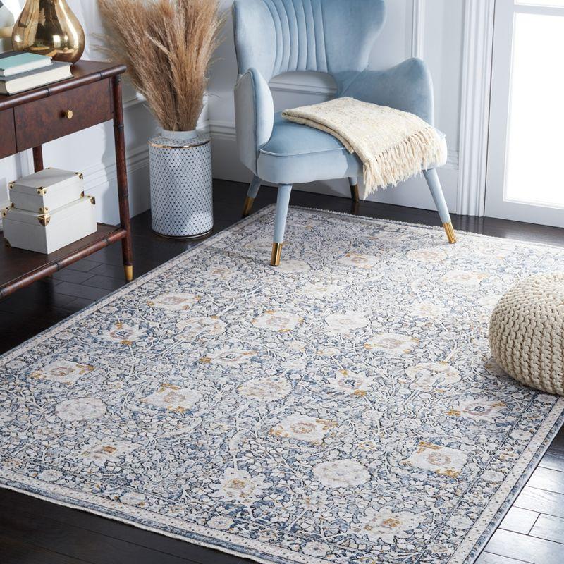 Moondust MND650 Power Loomed Area Rug - Ivory/Grey - 4'x6' - Safavieh.