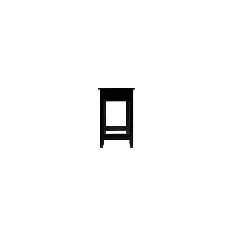 Chekshire Storage Console Black/Natural - Holly & Martin: Transitional Style, Metal Frame, Wood Top, Entryway Furniture with Drawer