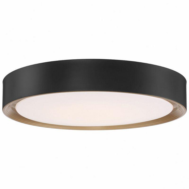 Malaga Matte Black 20" LED Flush Mount Light