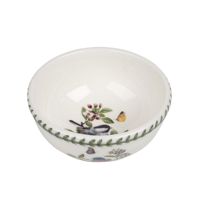 Portmeirion Botanic Garden Birds Individual Fruit Salad Bowl, Set of 6, Made in England - Assorted Bird Motifs,5.5 Inch