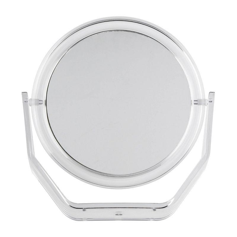 The Basik Edition by Conair Flip and View Stand Mirror - 1x/5x Magnification, Clear