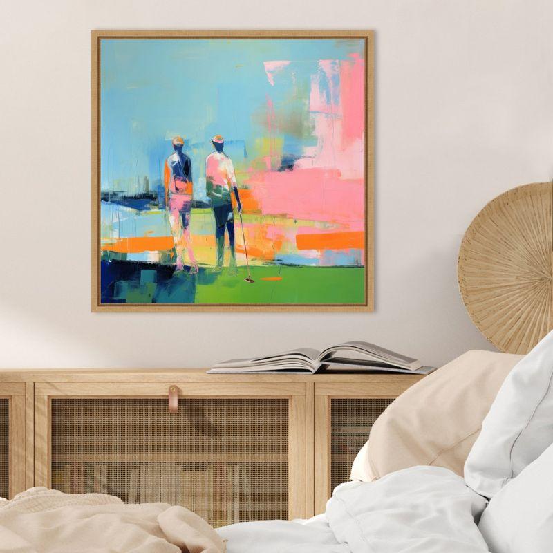 22-inch Abstract Pastel Landscape Canvas Print