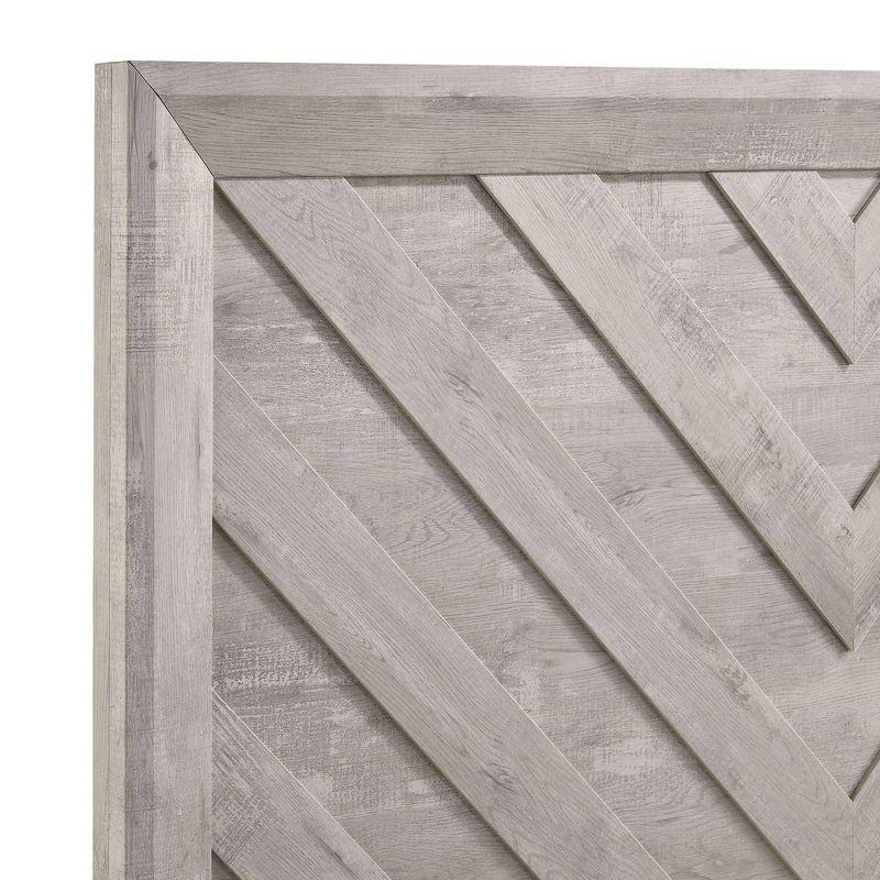 Picket House Furnishings King Keely Panel Bed White: Contemporary Style, MDF Construction, Requires Box Spring