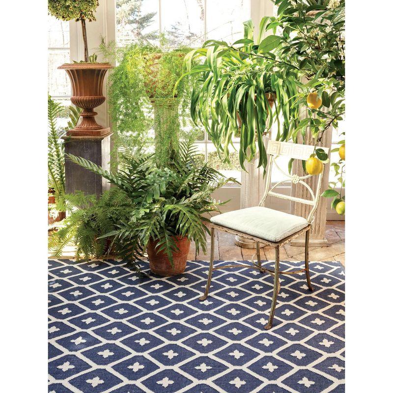 Elizabeth Navy Handwoven Indoor/Outdoor Rug
