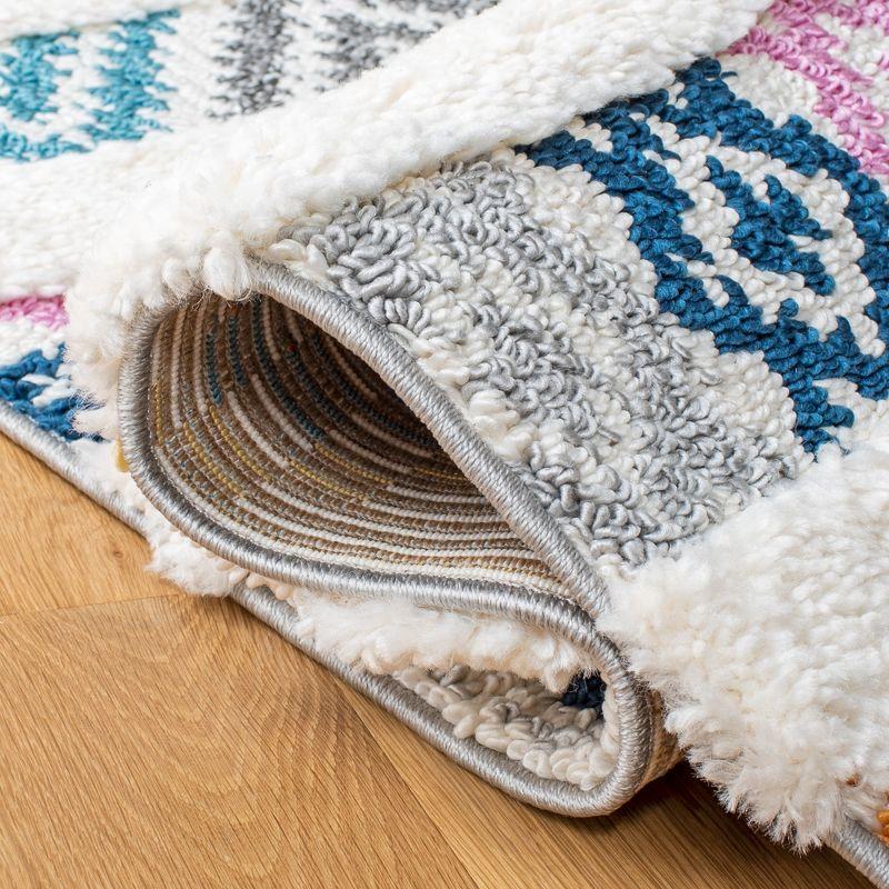 Moroccan Fringe Shag MFG110 Power Loomed Area Rug  - Safavieh