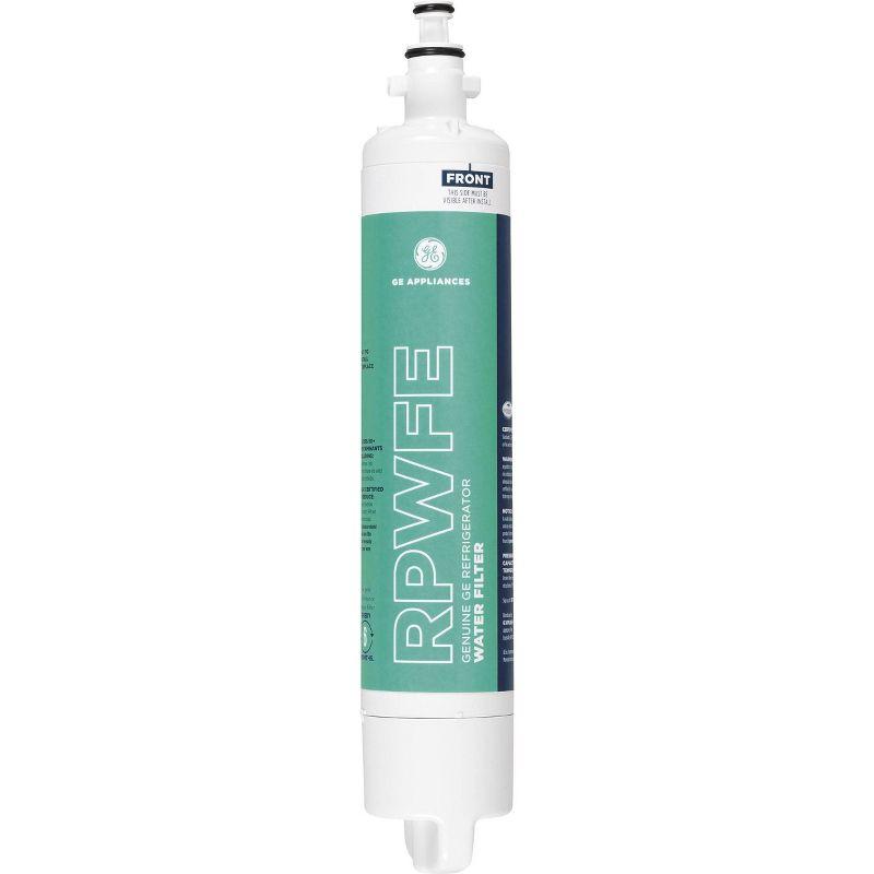 GE Appliances RPWFE Replacement Refrigerator Water Filter: Filters Pharmaceuticals, Asbestos, Mercury, Lead, Pesticides