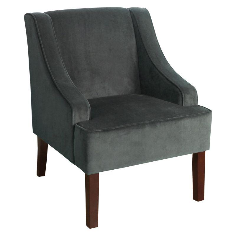 Velvet Swoop Armchair - HomePop