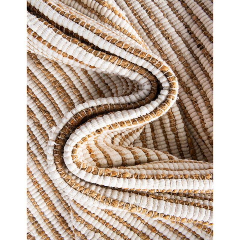 Unique Loom 7' 1 x 10' 0 Chindi Jute Rectangle Area Rug