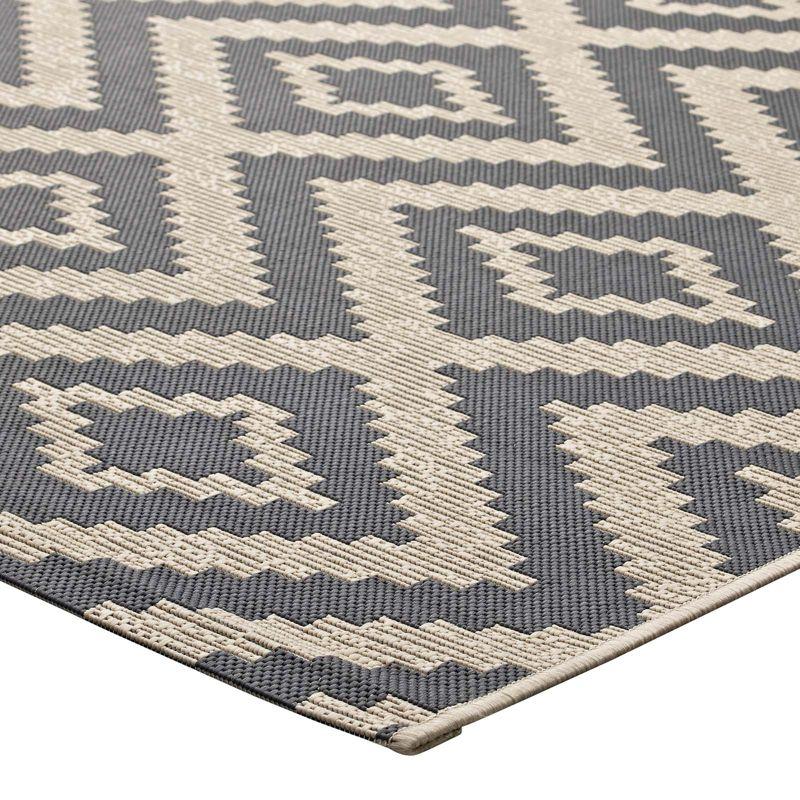 Modway Modway Jagged Geometric Diamond Trellis Indoor and Outdoor Area Rug