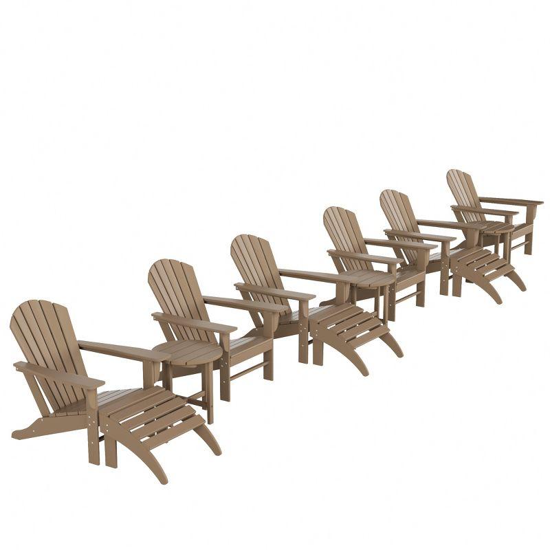 WestinTrends Dylan HDPE Outdoor Patio Adirondack Chair (12-Piece Set)