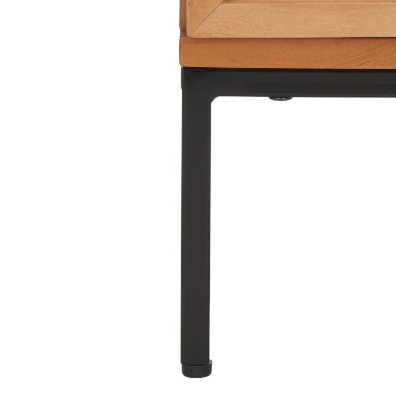 Zadie 2 Drawer Rattan Nightstand - NST5007 - Natural/Black - Safavieh