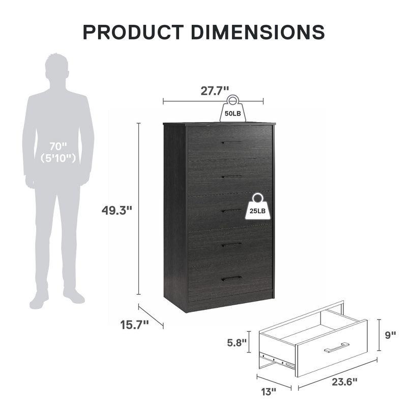 Ameriwood Home BrEZ Build Collection  Pearce 4 Drawer Dresser