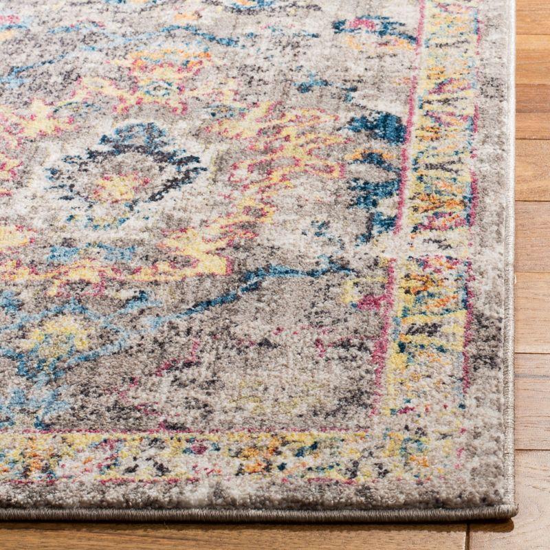 Bristol BTL347 Power Loomed Indoor Runner Rug - Grey/Blue - 2'3"x10' - Safavieh