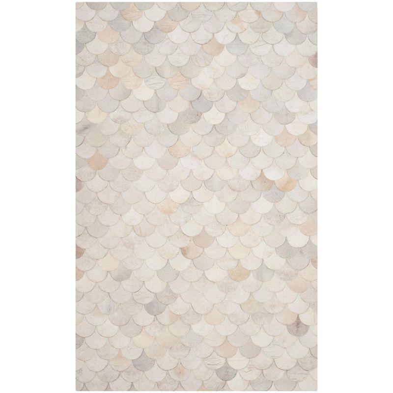 Studio Leather STL311 Hand Woven Area Rug - Ivory/Grey - 8'x10' - Safavieh.