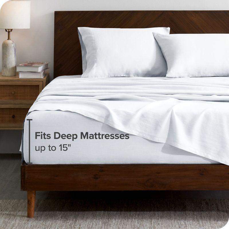 Bare Home 100% Linen Sheet Set