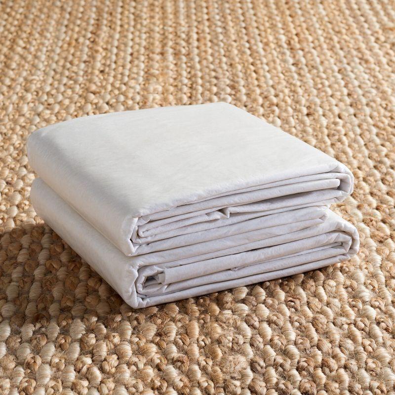 White Polyester Vinyl-Coated Nonslip Rug Pad