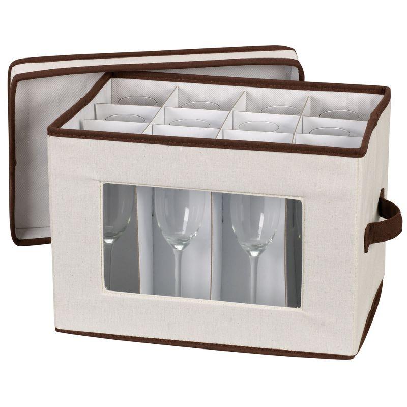 Champagne Flute Storage Box, 12 Sturdy Compartments