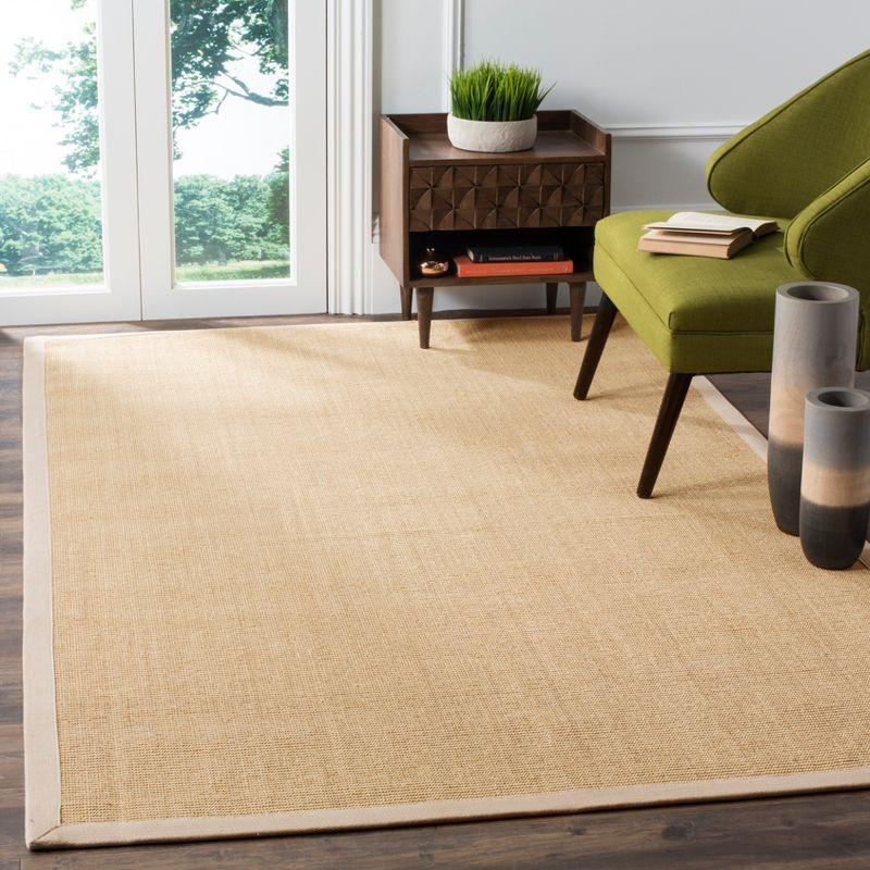 Natural Fiber NF441 Power Loomed Area Rug - Maize/Wheat - 3'x5' - Safavieh.