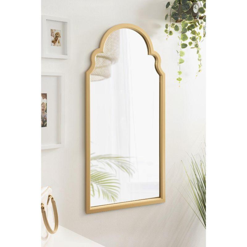 Kate and Laurel Hogan Arch MDF Full Length Mirror, 24x48, Gold