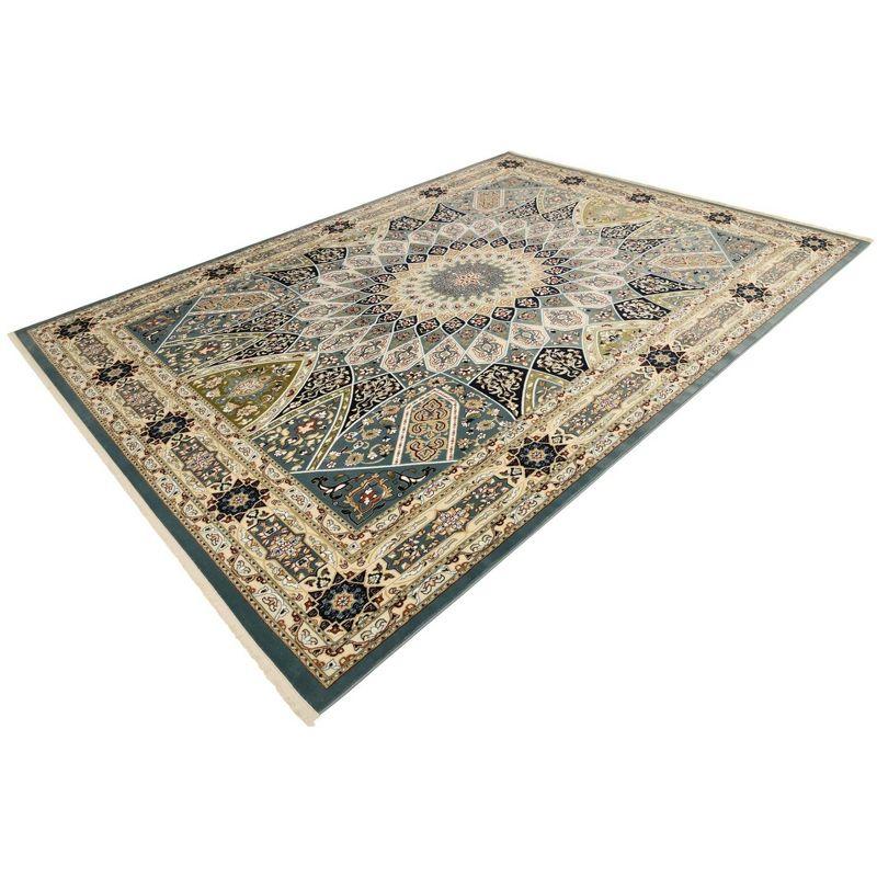 Unique Loom Narenj Collection Area Rug - Adams (5' 1" x 8' Rectangle Blue/Burgundy)