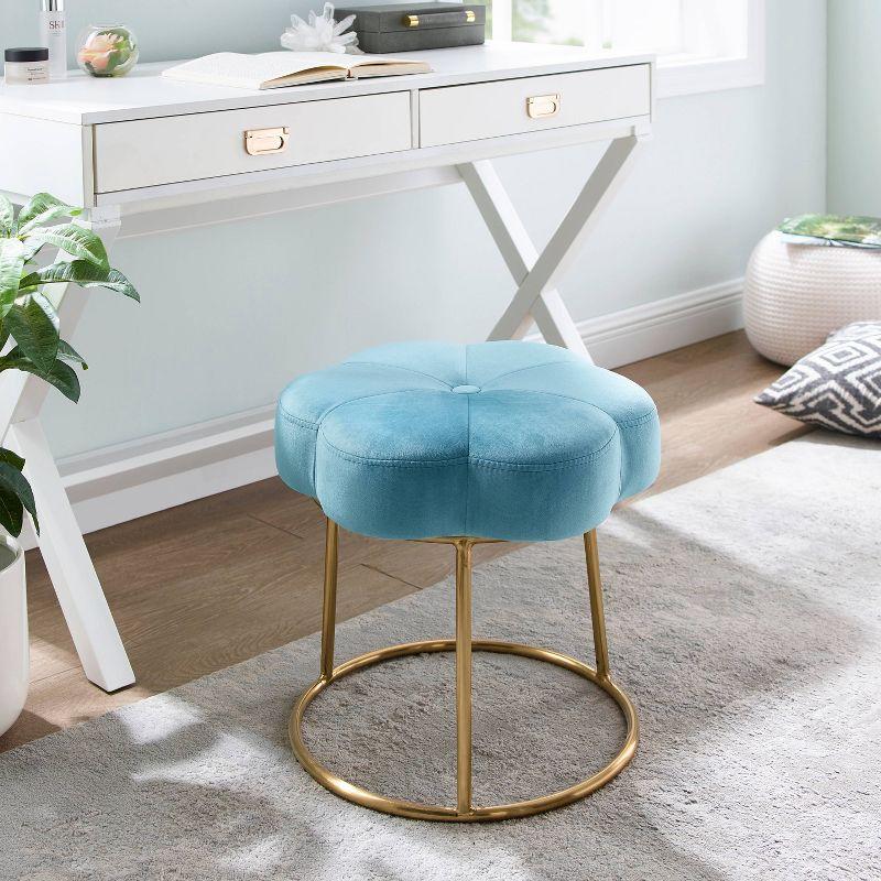 Ciara Flower Vanity Stool