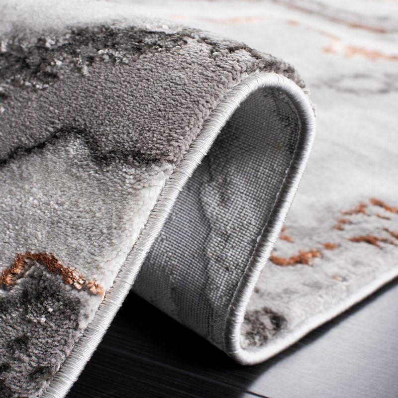 Wade Logan® Swindle Abstract Gray/Blue Area Rug