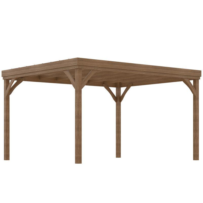 Outsunny Solid Wood Pergola