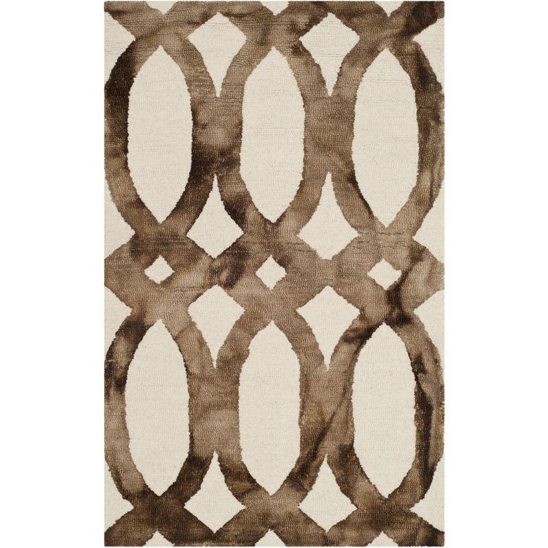 Ivory Elegance 30'' Square Hand-Tufted Wool Accent Rug