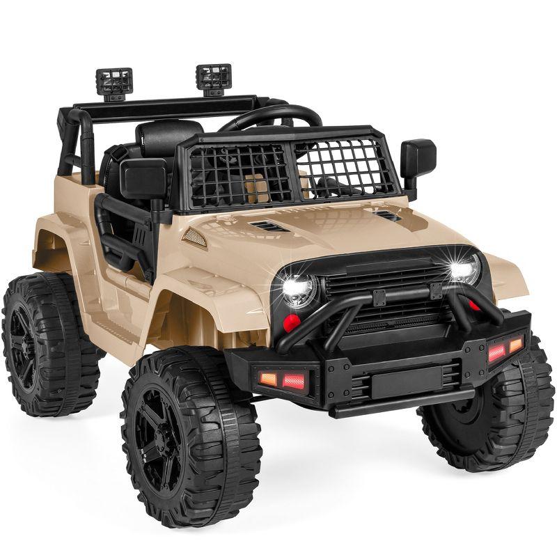 Sand 12V Kids Ride-On Truck with Remote Control and LED Lights